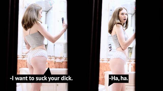 Сводный брат трахает сводную сестру и случайно кончает ей внутрь